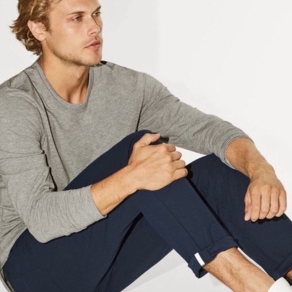 LULULEMON ABC Classic Fit Straight Leg Atheleisure Navy Blue Pant - Picture 2 of 13